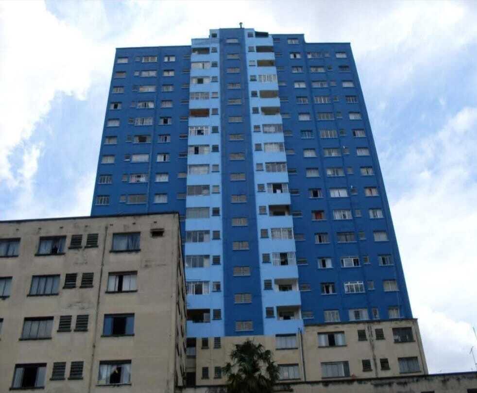 Pintura predial em edifício de 18 andares executada pela Ungaretti Obras